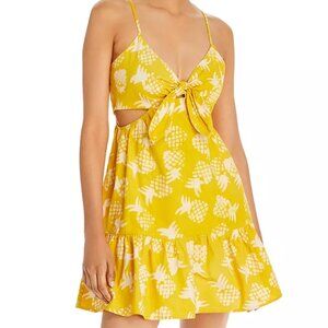 AQUA x Studio 189 Pineapple Cutout Mini Dress - 100% Exclusive